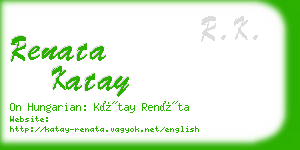 renata katay business card